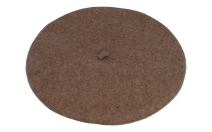 Beret damski 144-4 ciemny brąz