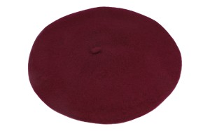 Beret damski 144-13 bordowy