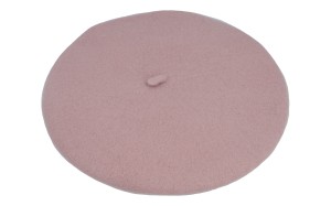 Beret damski 144-19 brudny róż