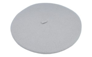 Beret damski 144-10 jasny szary