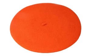 Beret damski 144-24 pomarańczowy