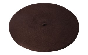 Beret damski 144-2 ciemny brąz