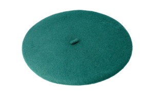 Beret damski 144-42 ciemnozielony