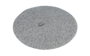 Beret damski 144-8  ciemny szary